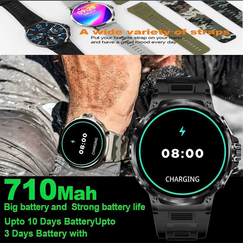 For Huawei XM GPS Track Smart Watch Men 1.85-Inch Ultra HD AMOLED Screen 710 Mah Battery Bluetooth Call SmartWatch New M240824