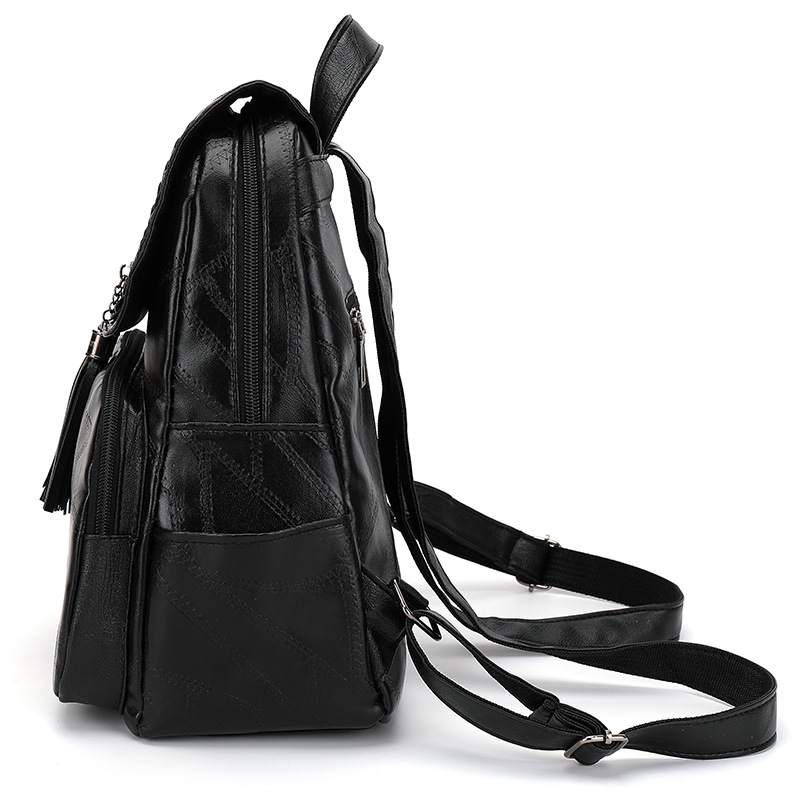 Soft Leather Women's Korean Fashion Backpack Anti theft Travel Backpack