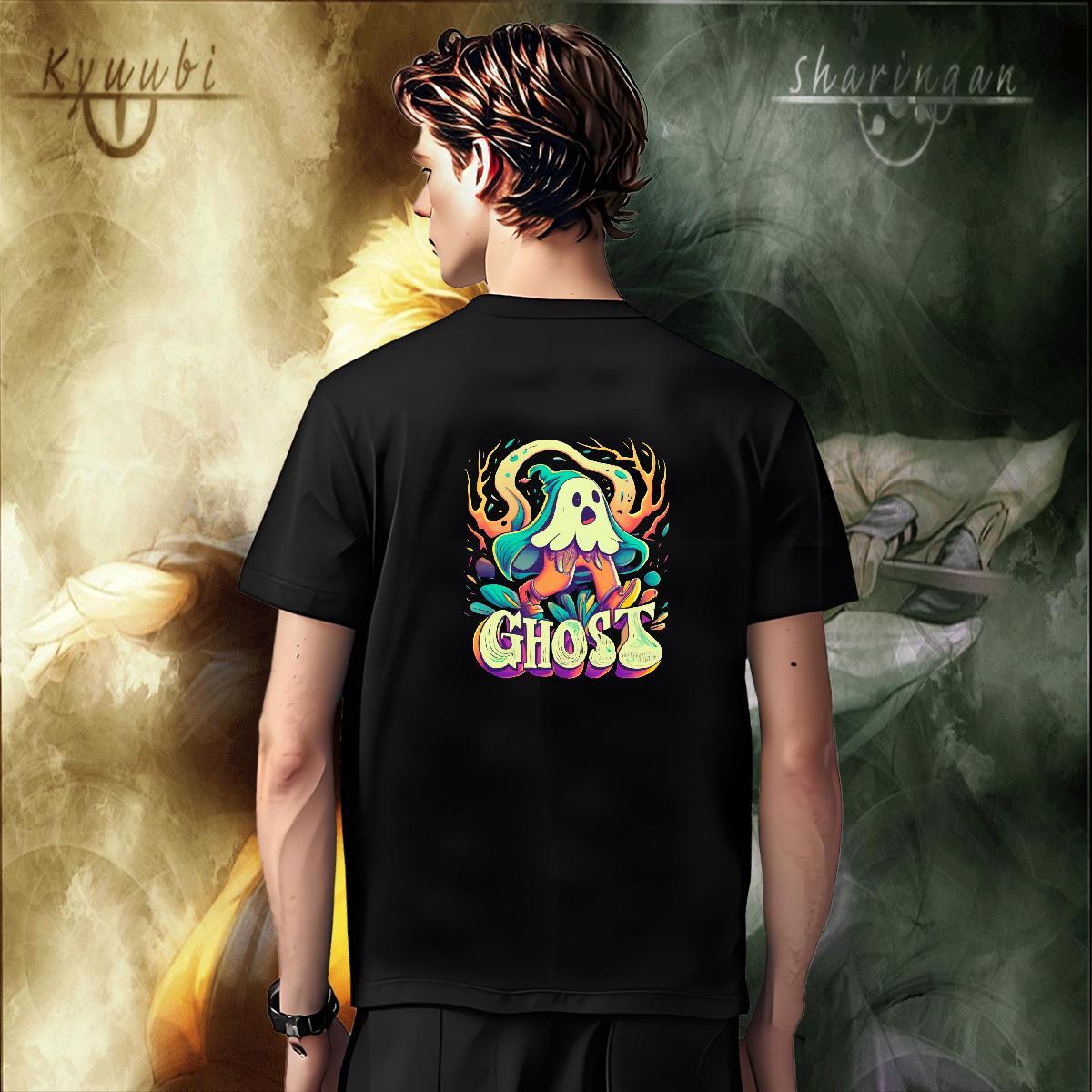 Comfortable T Shirt For Man 230g Cotton skull Street Casual Customized Print Pure Cotton Men Tees Wholesale Tops Shirt