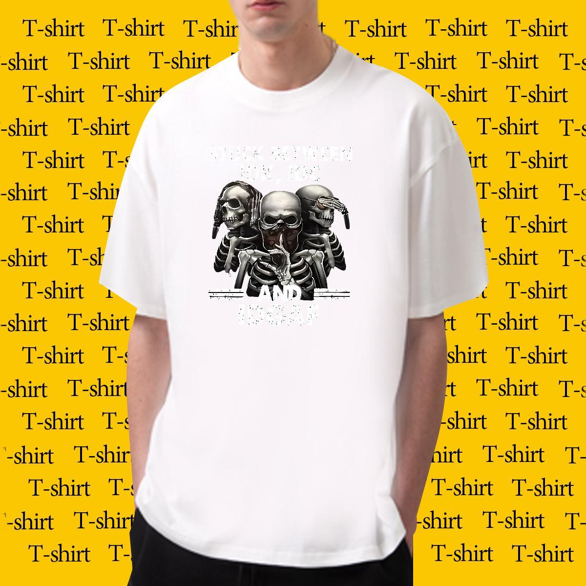 Classic T-Shirts for Men 230g 100% Cotton skull Sport Oversized Breathable Crew Neck Tshirt for Man Woman Classic Casual Wear