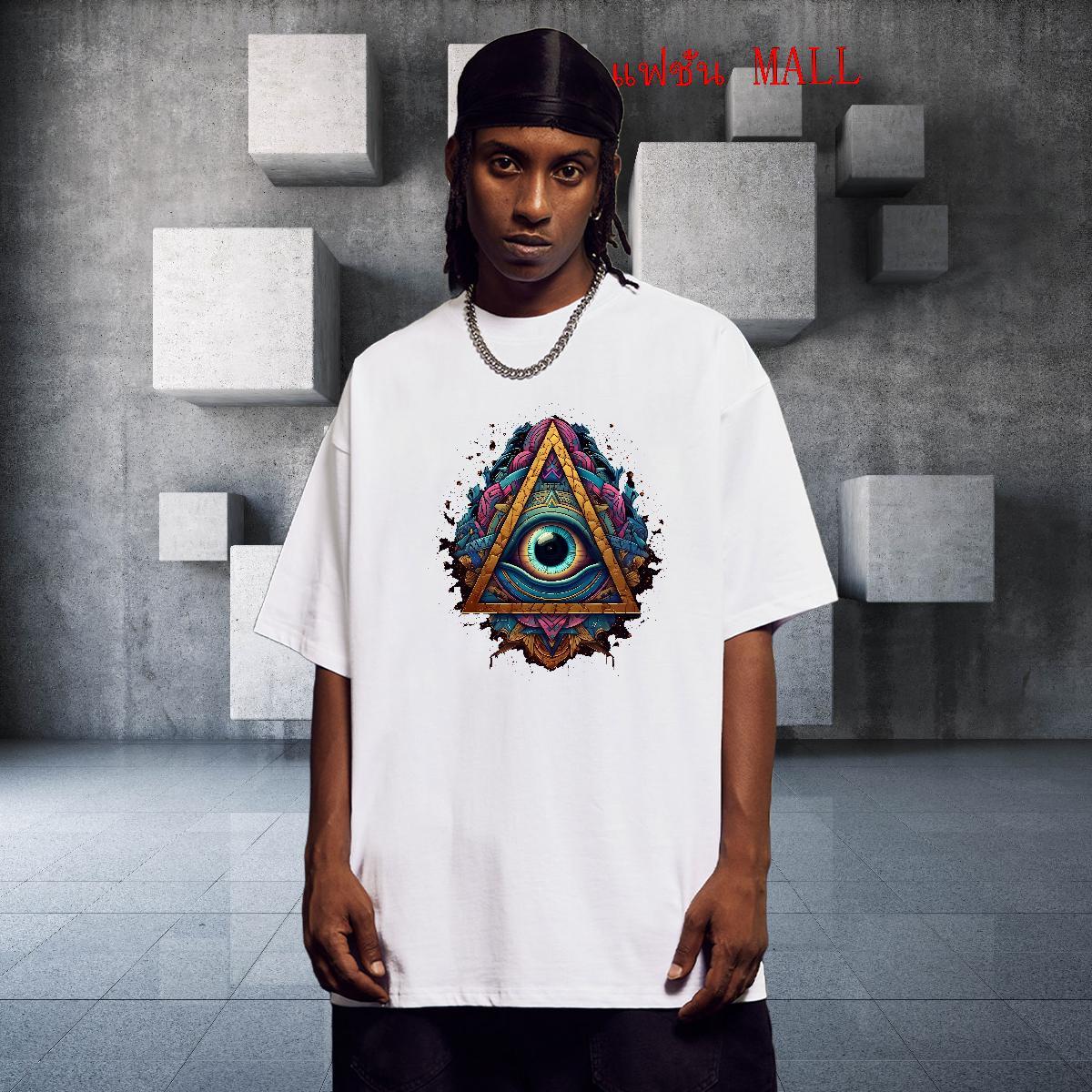 High Quality Man T Shirts 230g Pure Cotton eye of the devil Sports Casual Custom Print Oversized Short Sleeve O-Neck Couples T Shirts Free Shipping Cl