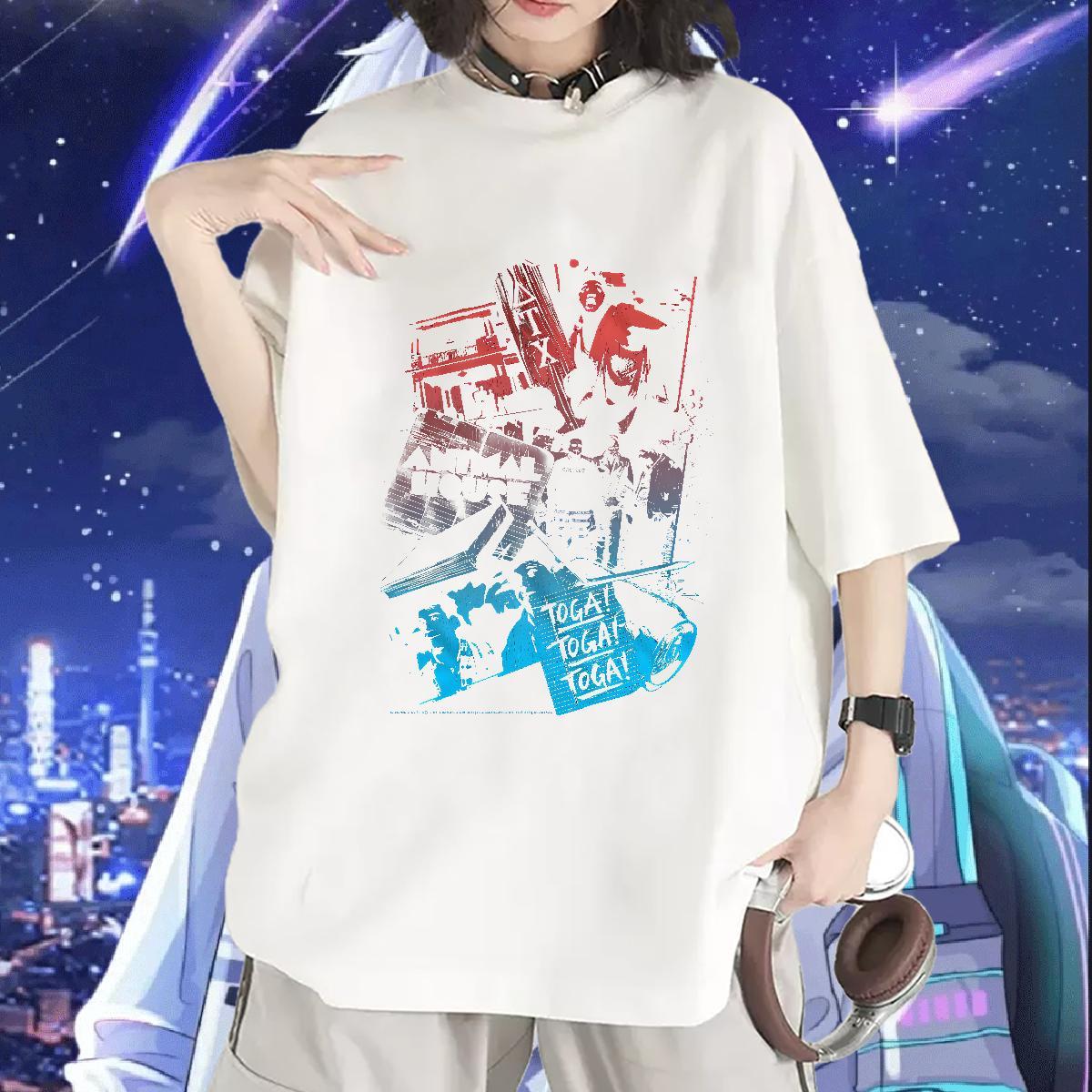 Designer Nice Lady T shirt 230g Pure Cotton scary Daily Wear T-Shirts Short sleeve Soft Cartoon Printing L-4XL Clothes Shirt
