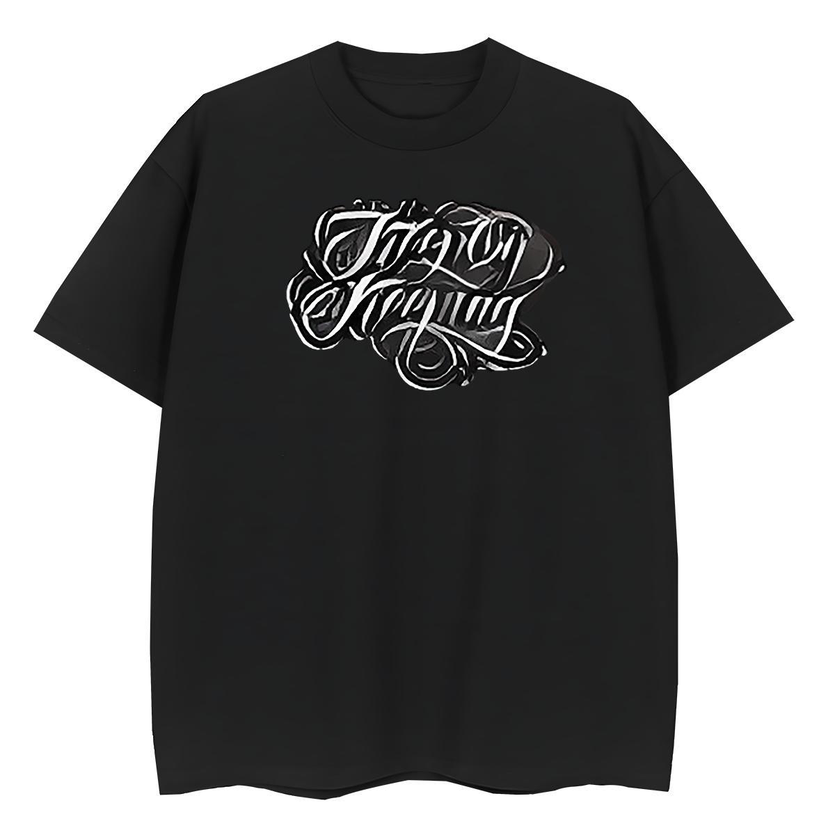 Free Shipping Couples T Shirts 100% Cotton 230g letter Street T Shirts Women Breathable Short Sleeve Anime Polos