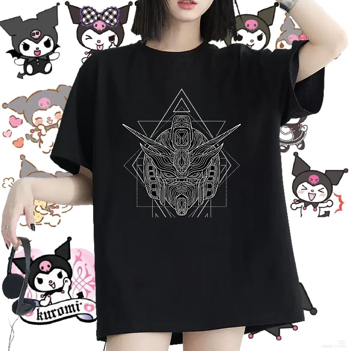 Unisex Woman Tshirt 230g Cotton creature Sports Street Wear T-Shirts O Neck Short Sleeves Anime Oversized Top Shirts