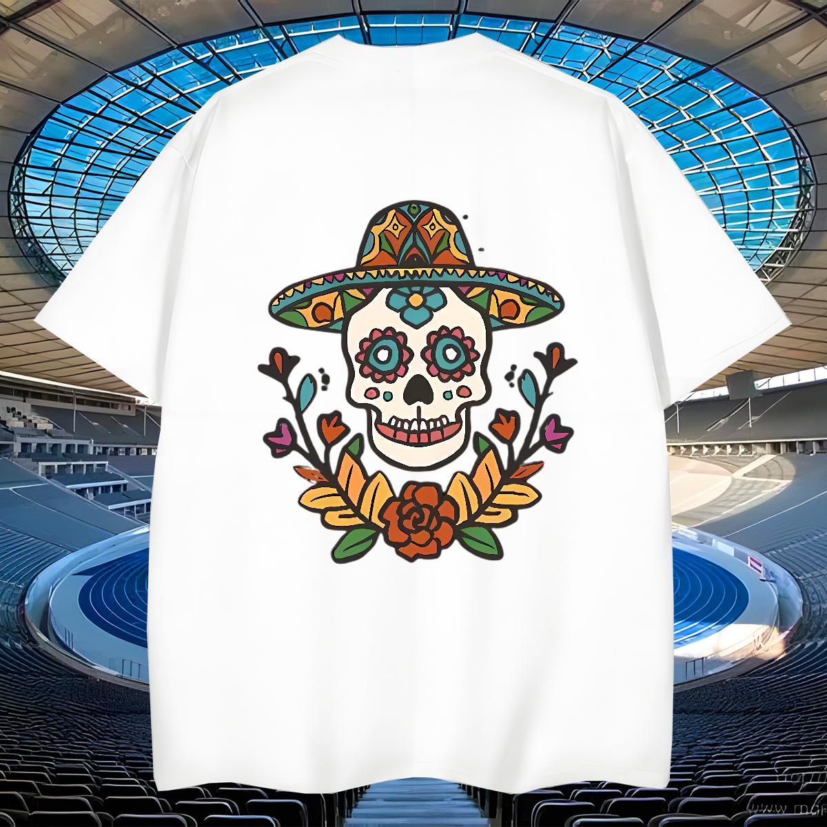Cool Design T Shirt For Man 230g Cotton plant Street Wear Cartoon Printing L-4XL Breathable Short Sleeve Men Tshirts Casual New Tops Tees