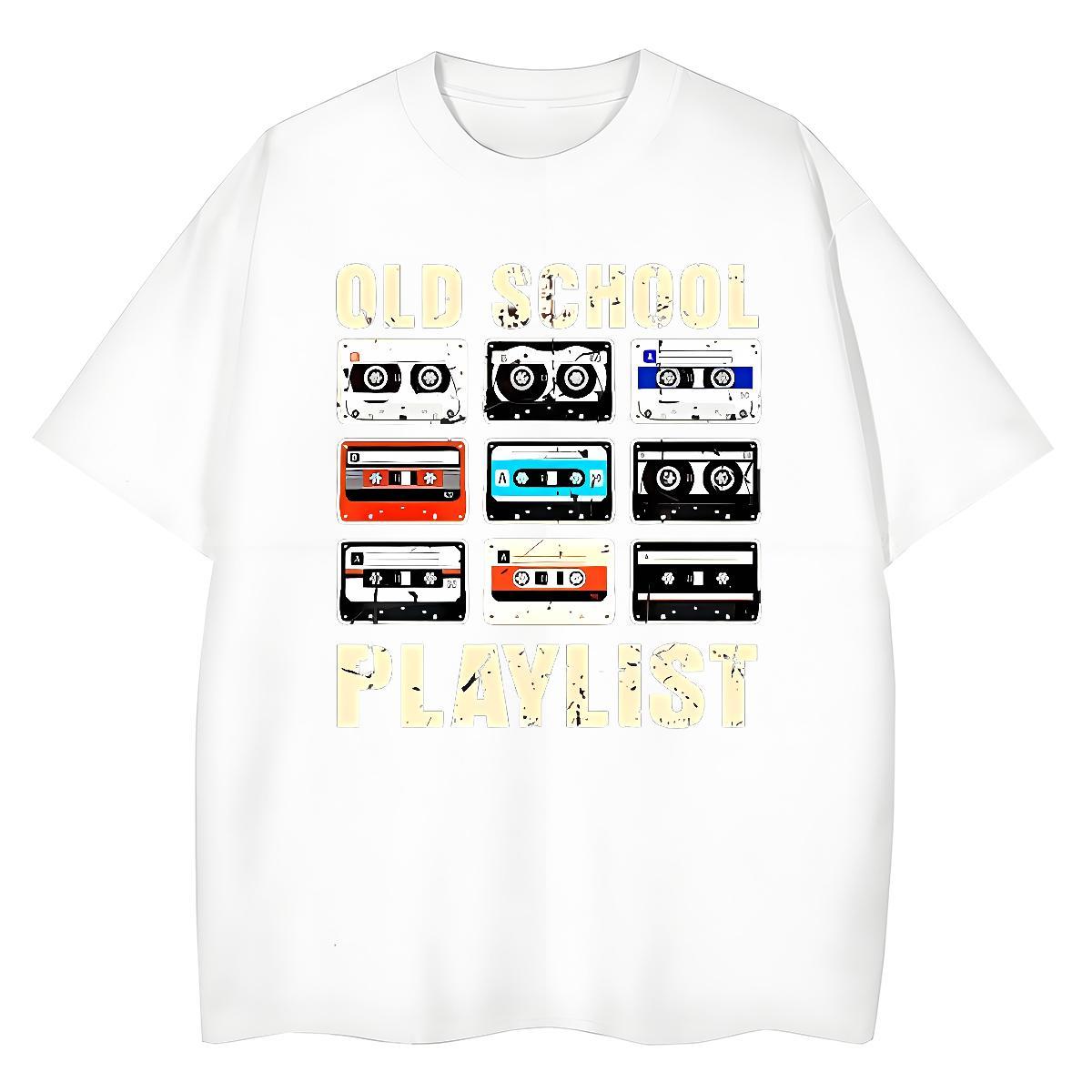 2024 Tshirt for Man Woman radio Casual Daily Wear 230g Pure Cotton Polos Breathable Crew Neck Unisex T-Shirts for Men Black White