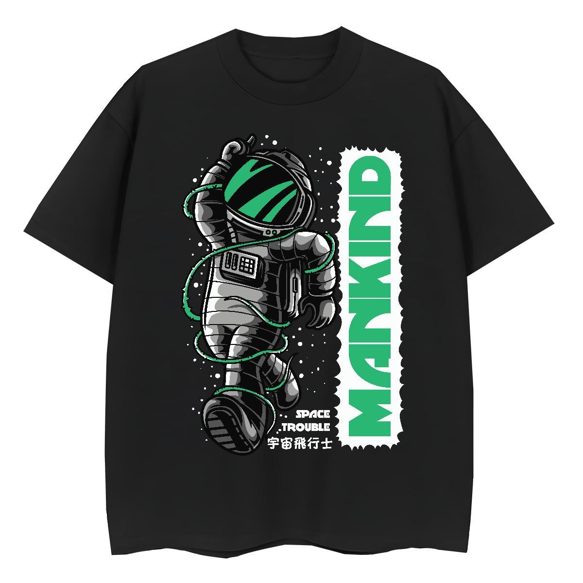 Female Womens Tshirts 100% Cotton 230g universe Outdoor T-Shirts for Women Breathable Crew Neck DIY Anime Printed Tops