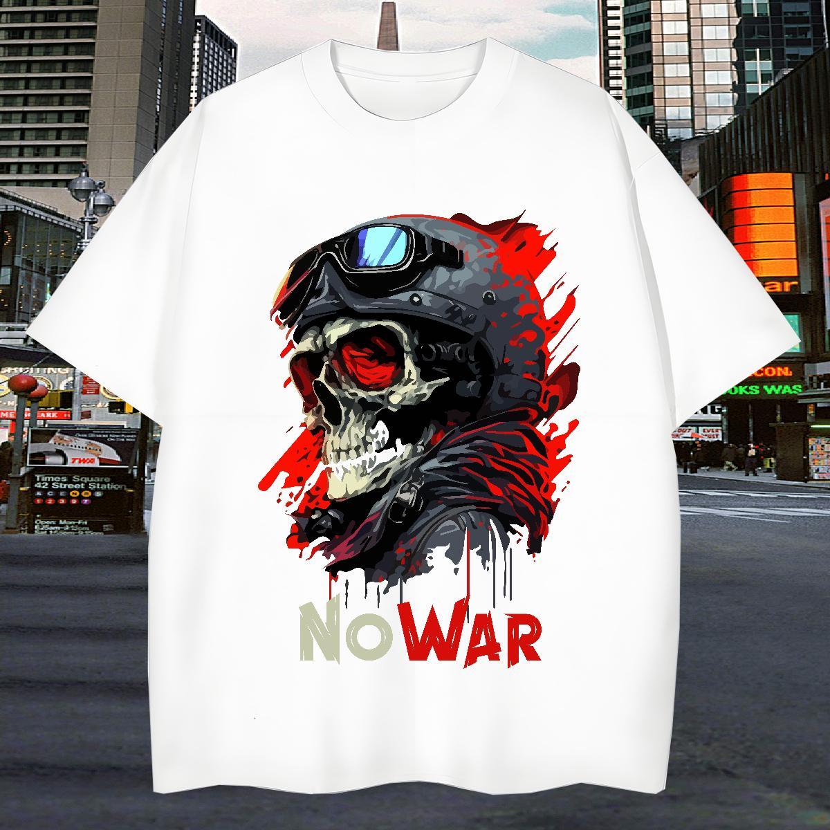 Cool Design Men T Shirts 230g Cotton skull Street Casual Custom Big Size Short Sleeve Soft Men Tshirts New Designer Wear