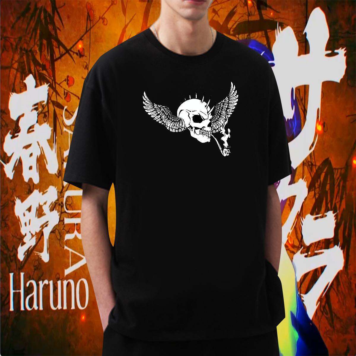 Brand Men T Shirts 100% Cotton 230g skull Casual DIY Anime Breathable Short Sleeve Mens Tshirts 2024 DIY Tops Tees