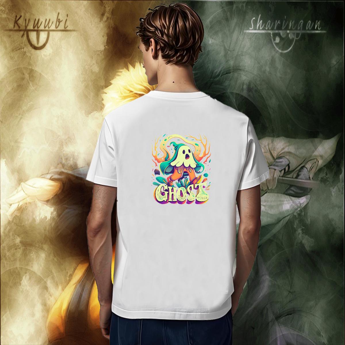Comfortable T Shirt For Man 230g Cotton skull Street Casual Customized Print Pure Cotton Men Tees Wholesale Tops Shirt