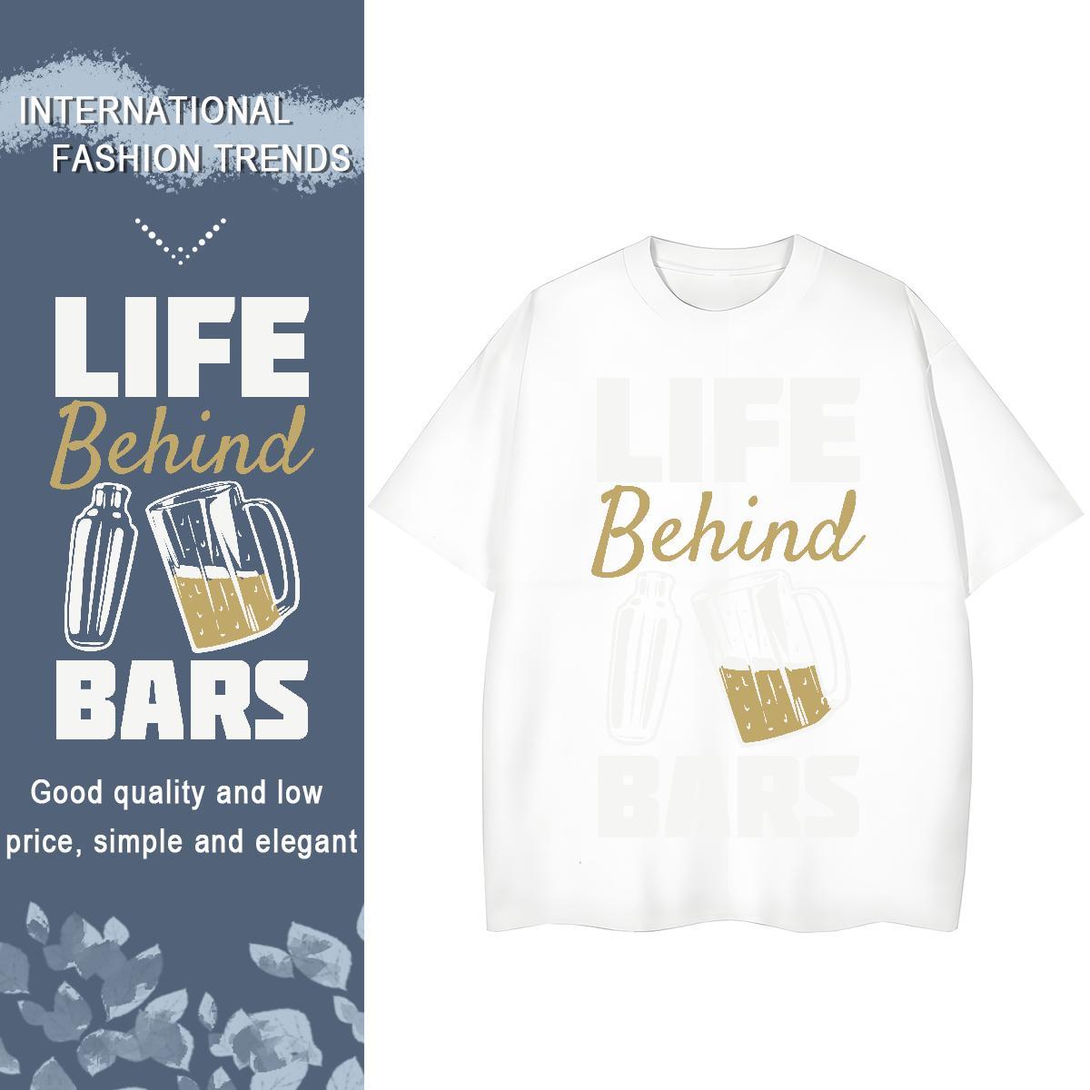 Classic T Shirt For Man 230g Cotton letter Street wear Hip Hop Customized O Neck Short Sleeves Men Clothes T-Shirt New Designer Tops