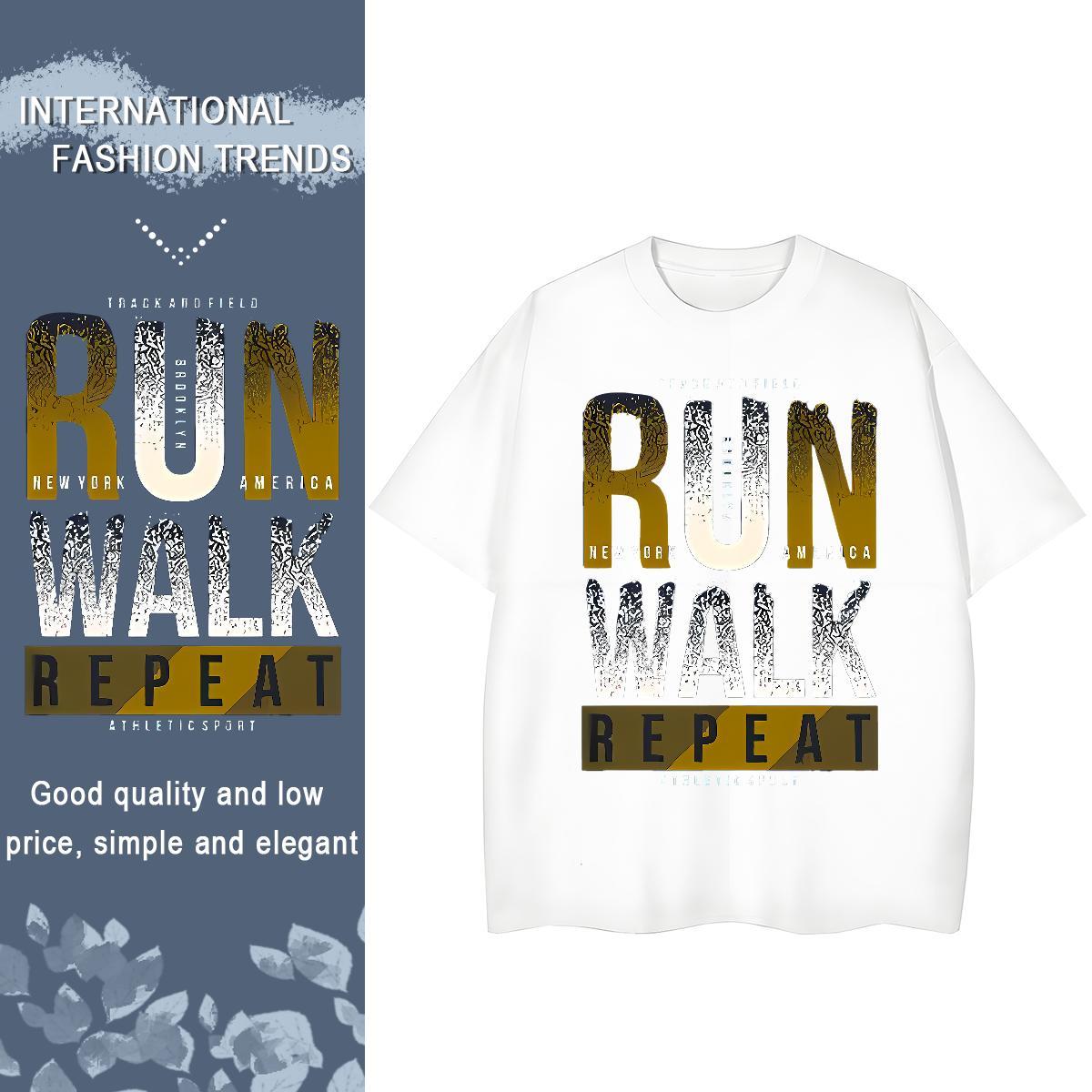 Lady Couples T Shirts 230g Cotton letter Hip Hop Street T Shirt For Woman Breathable Soft Customized Print Clothings