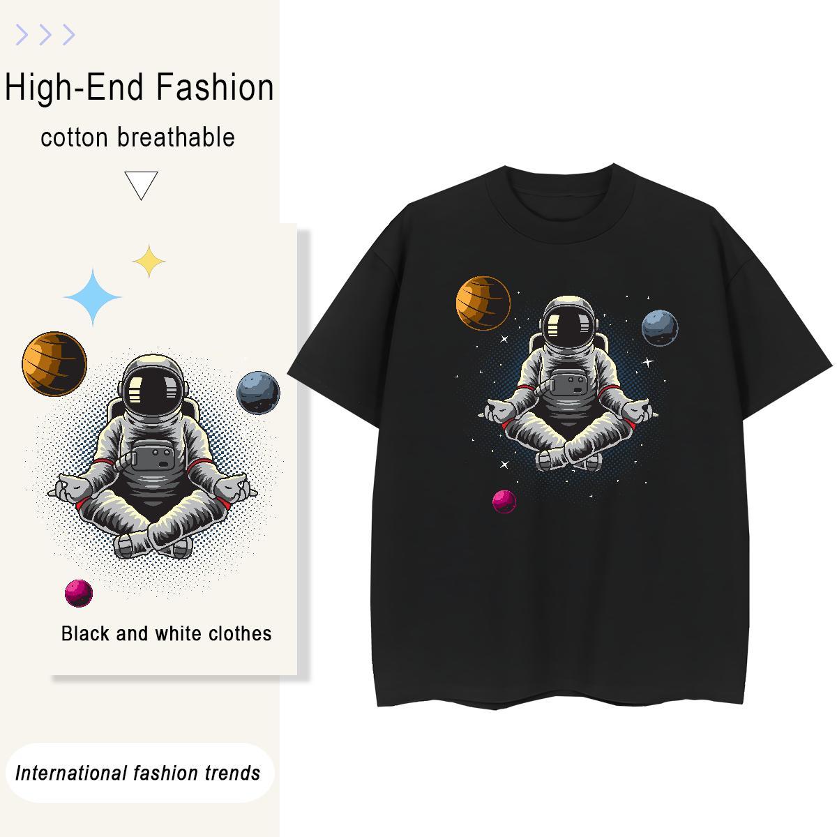 Designer Tshirt for Man Woman 230g Cotton universe Outdoor T Shirt For Woman Breathable Soft Cartoon Anime Wear