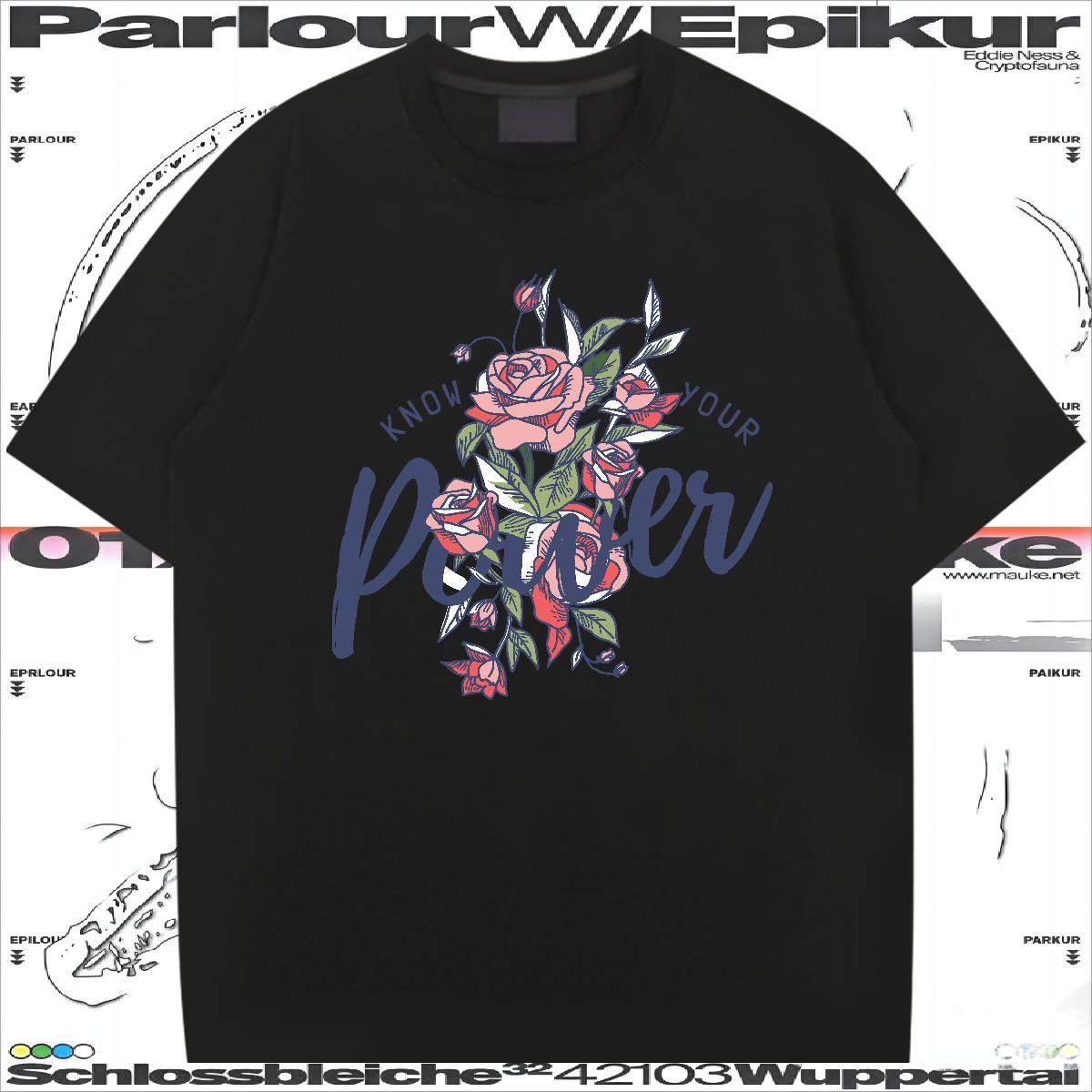 Popular T shirt 230g Pure Cotton letter Daily Outfit Custom Big Size Round Neck Short Sleeve Tshirts New Arrival Tees