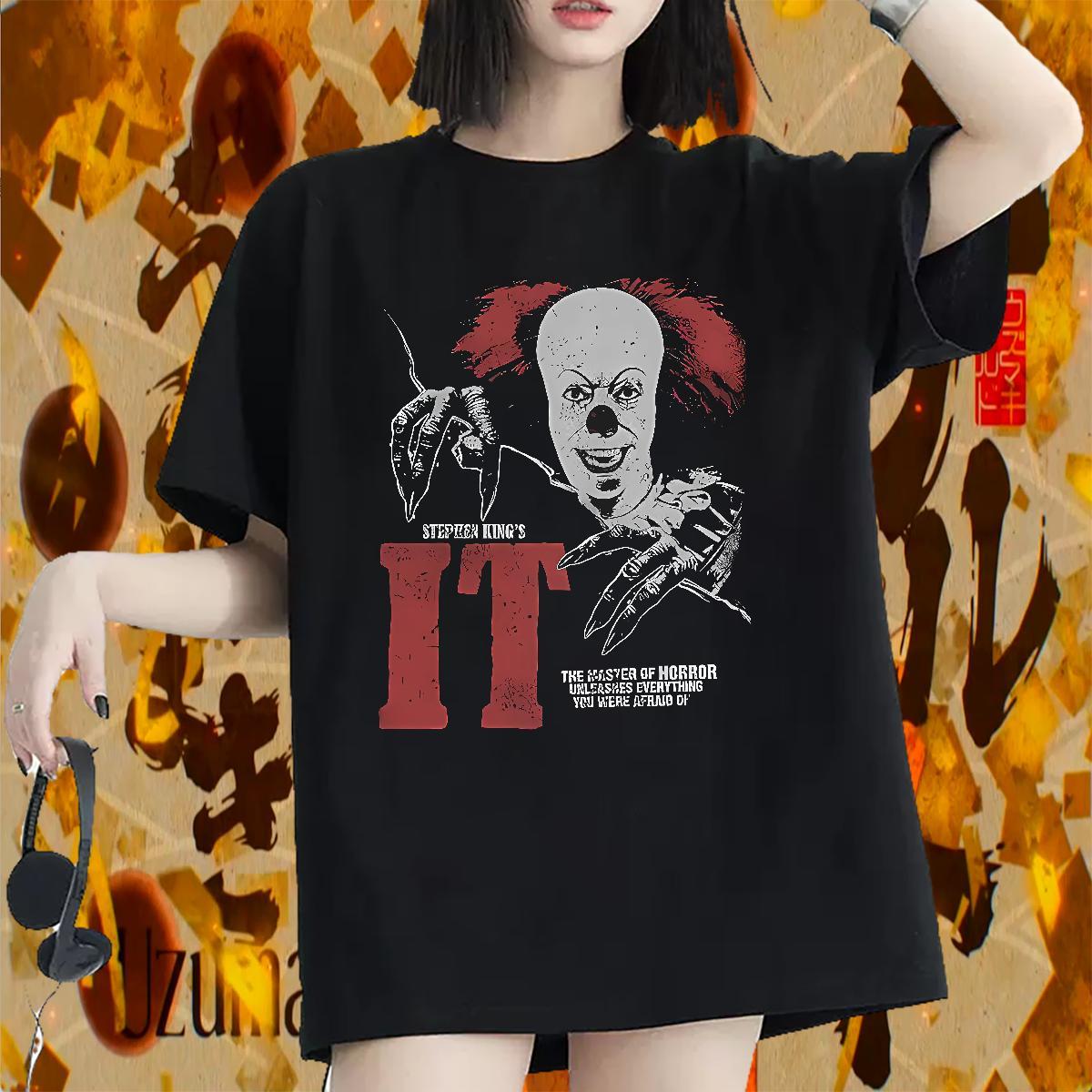 Popular Womens Tshirts 230g Cotton joker High Street Hip Hop Woman T Shirts Short sleeve Soft Cartoon Printing L-4XL Tops Tees