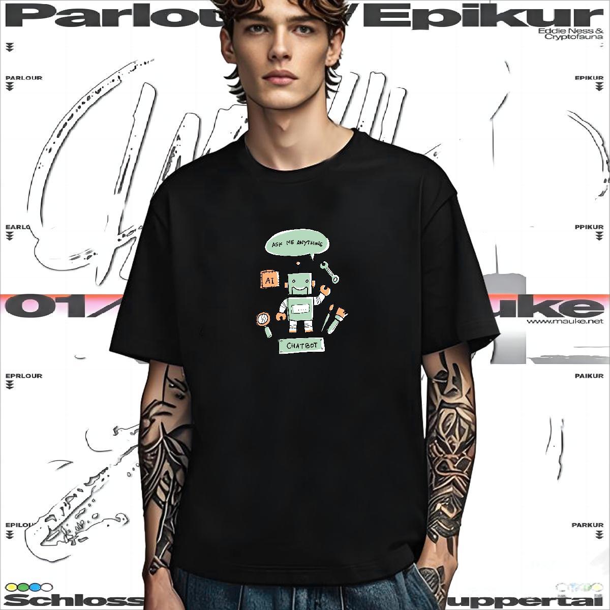 Loose Fit T shirt 230g Cotton skull Summer Casual Custom Printed Breathable Men Clothes T-Shirt DIY Tees