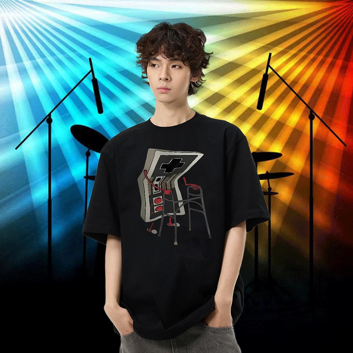 2024 Designer Men Tshirts cartoon Hip Hop Street 100% Cotton 230g Polos Short Sleeve O-Neck Soft Man T Shirts Custom Printed