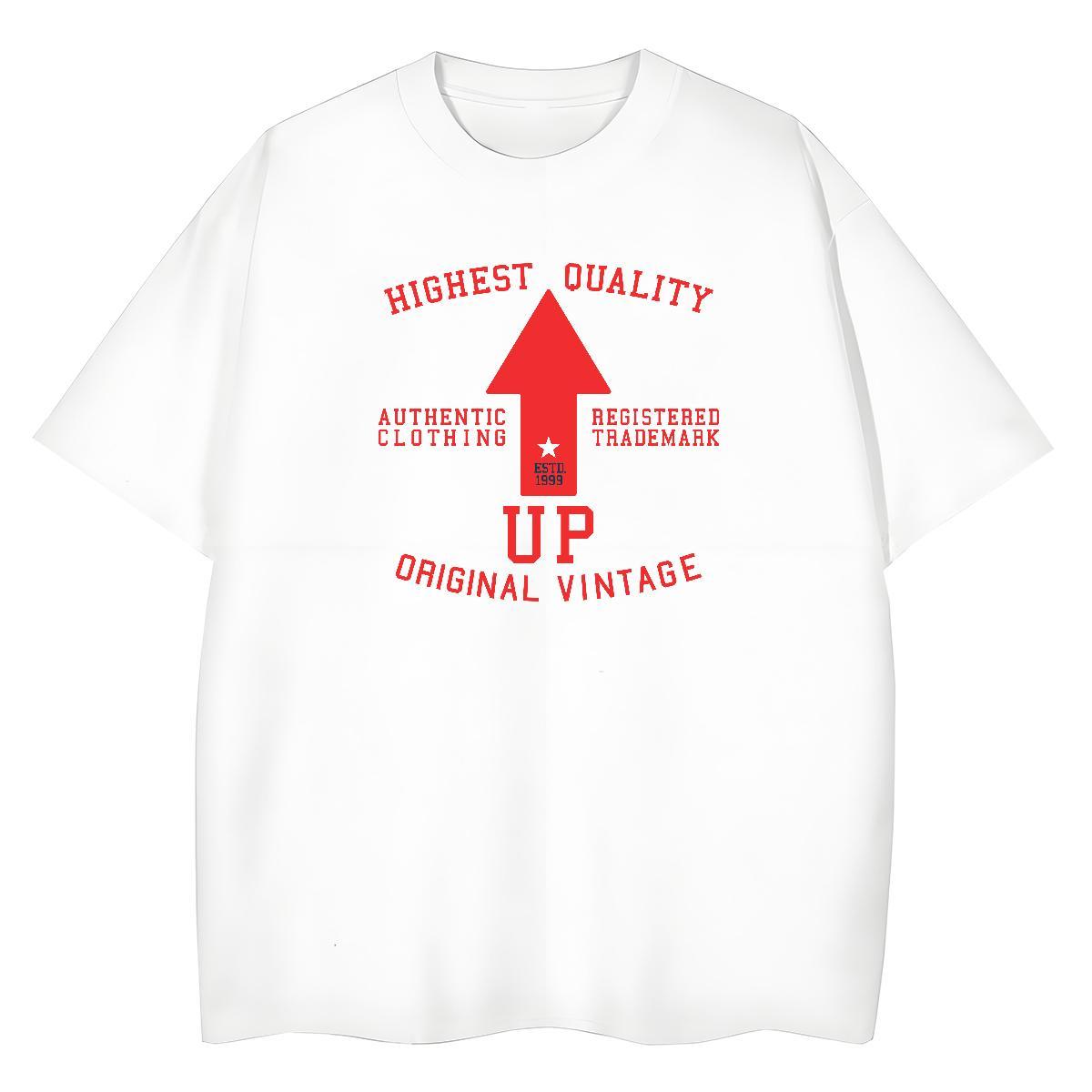 Popular Women Tees 230g Cotton letter Hip Hop Street T-Shirts Crew Neck Custom Printed Tops Shirt