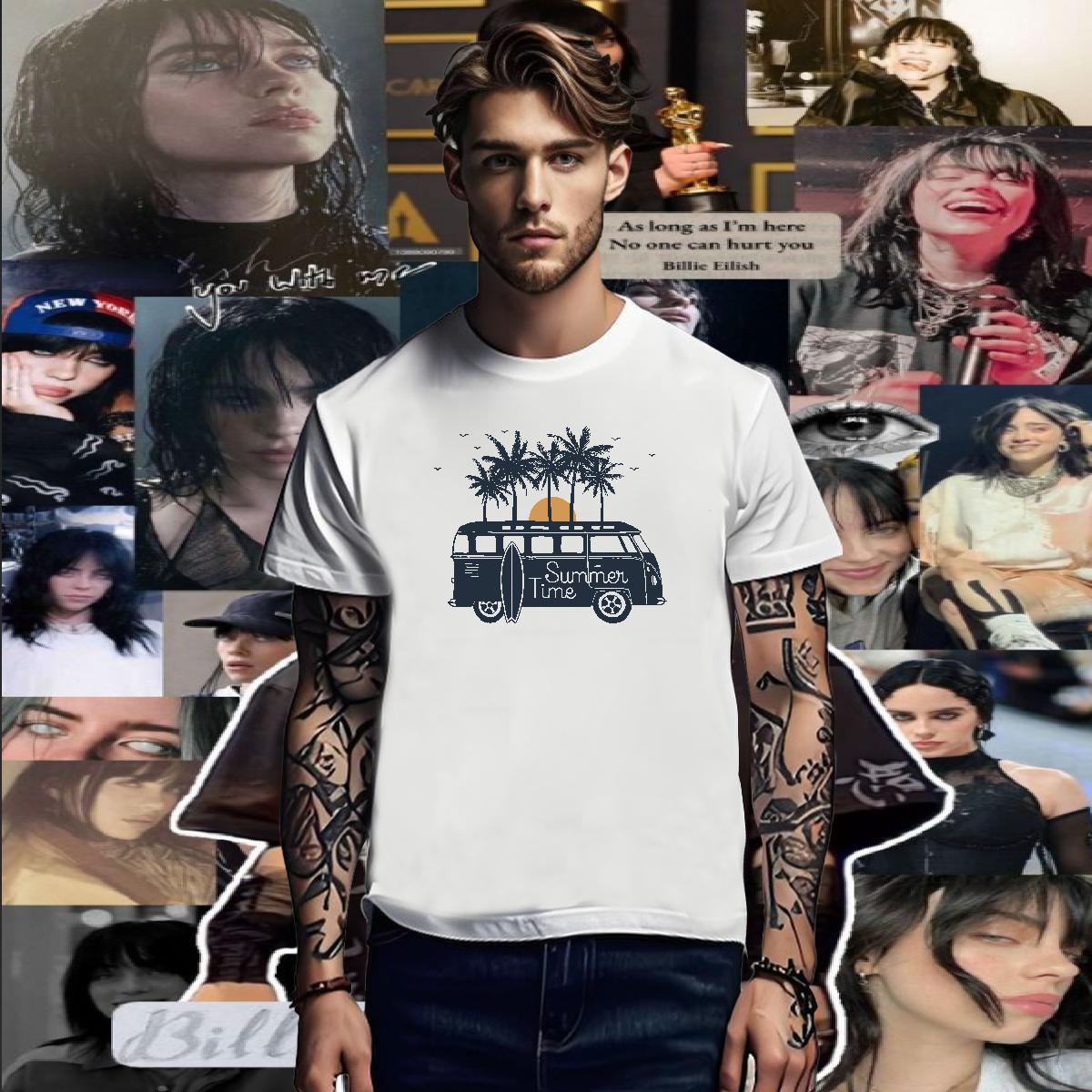 Unisex Mens T Shirts 230g 100% Cotton car Beach Oversized Breathable Crew Neck Couples T Shirts Wholesale Wear
