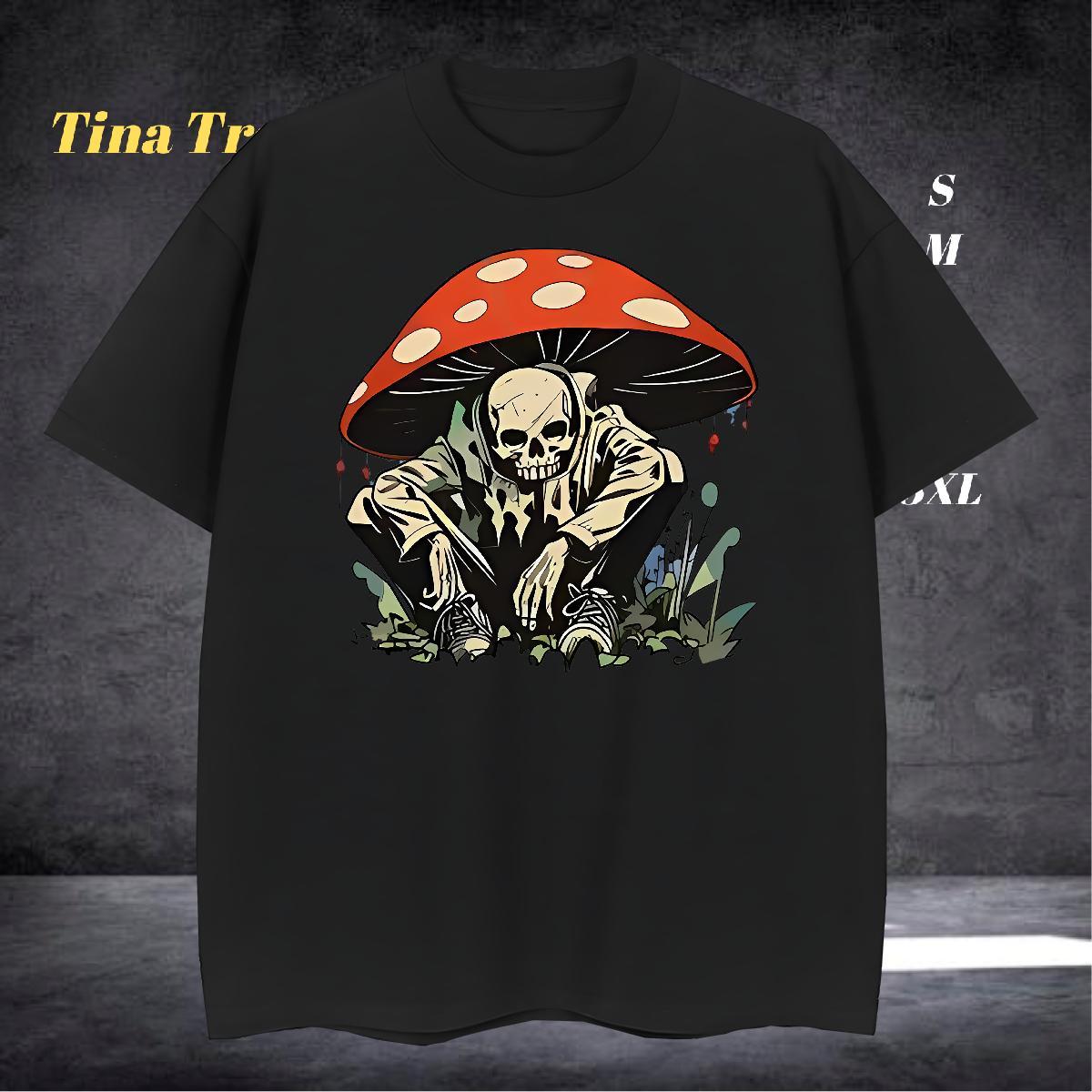 High Quality Man T Shirts 100% Cotton 230g skull Daily Outfit Asian Size Pure Cotton Tshirt for Man Woman 2024 New Wear