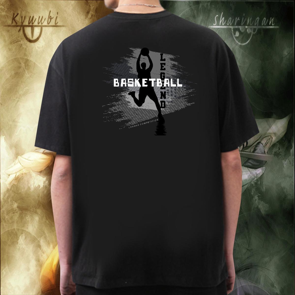 Popular T-Shirts for Men 230g Cotton basketball Summer Casual Customized Breathable Crew Neck Men Tshirts New Top Tees