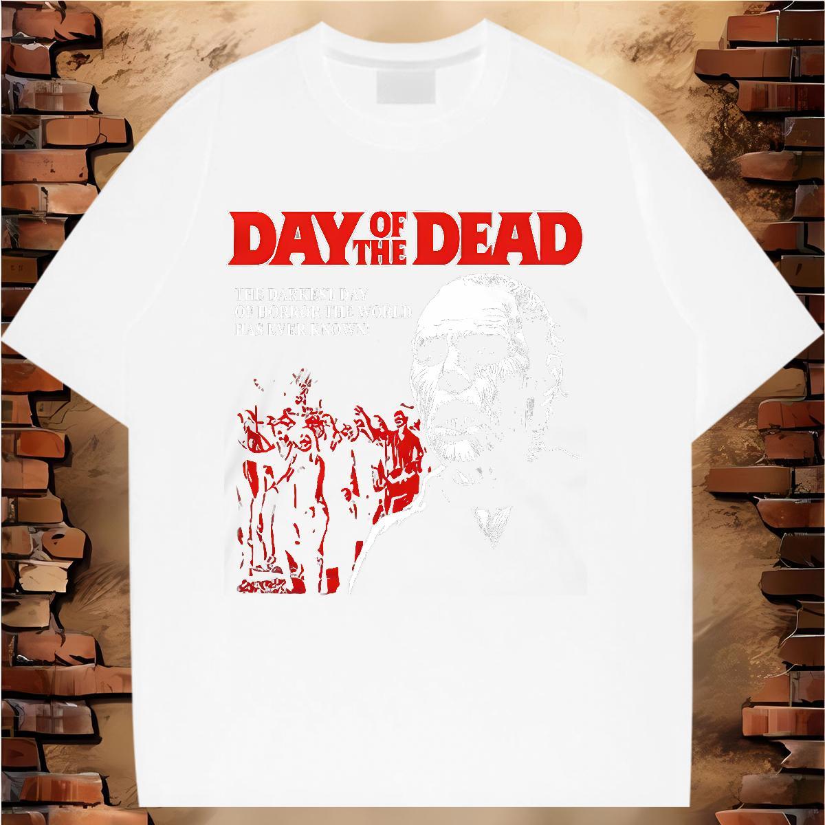 Loose Lady T shirt 100% Cotton 230g scary Daily Wear T-Shirts for Women Breathable Short Sleeve Graphic Tees Shirts