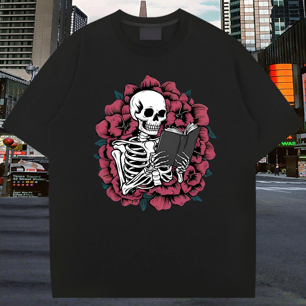 Designer T shirt 230g 100% Cotton rose Street Custom Big Size Breathable Crew Neck Men Tshirts Fashion Tops