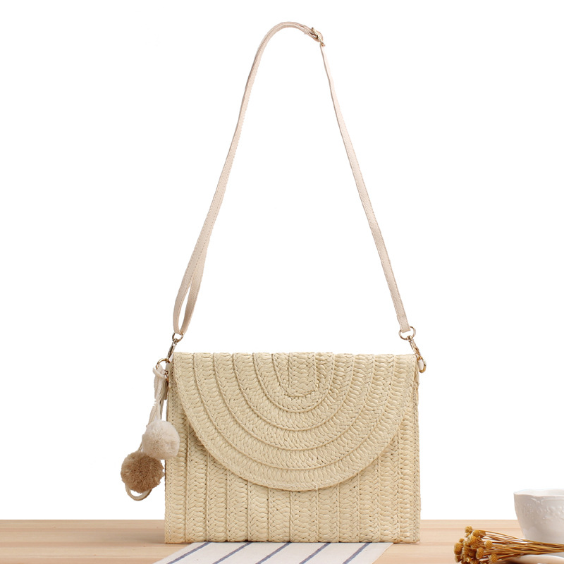 Simple and stylish handmade paper rope woven bag multi-purpose woven bag beach bag leisure bag