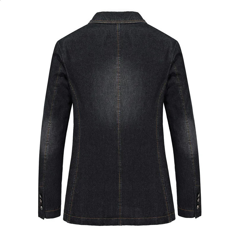 Denim jacket mens jeans autumn slim fit winter windproof denim large size 4XL Jaqueta Masculina 240824
