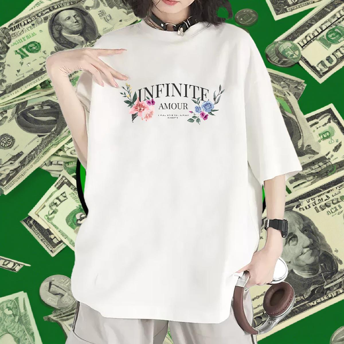 Comfortable Tshirt for Man Woman 230g Cotton letter Hip Hop Woman T Shirts Short Sleeve O-Neck Custom Print Plus Size Polos