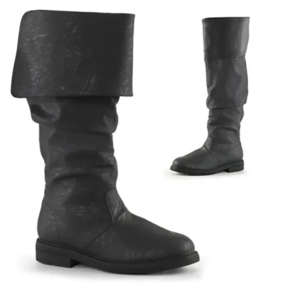 European and American Nordic Retro Pirate Mens and Womens Boots Independent Station Medieval Viking Mens Boots 240823