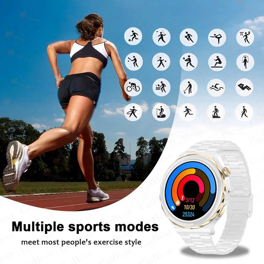 New Fashion Women Smart Watch Heart Rate GPS Sport Fitness Watch Waterproof Voice Calling Smart Watch For Huawei Watch GT3 M240824