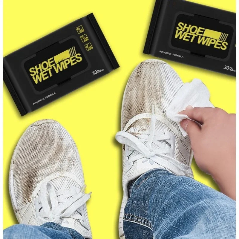 60pcs5 bags disposable shoe cleaning wipes travel portable dust removal shine manual tool 240824