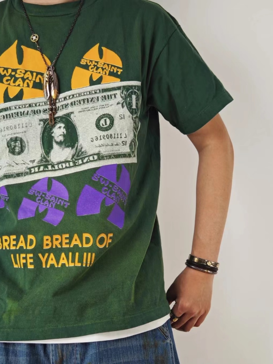 Summer Print T-Shirts Tee For Men Women Casual Loose Short Sleeved Tshirts Green