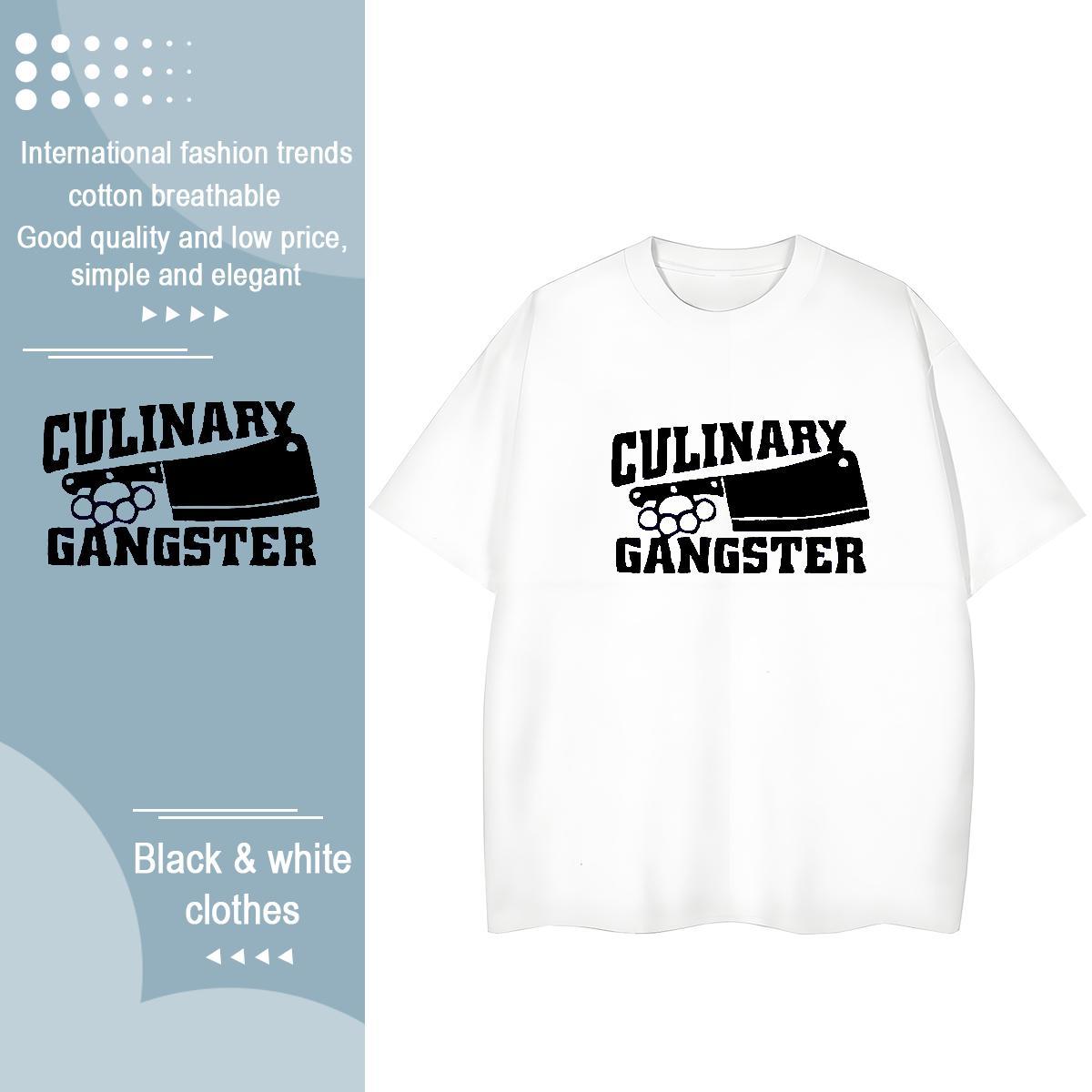 Loose Tshirt for Man Woman 230g Pure Cotton letter Sports Casual T Shirts Women Short sleeve Soft Black White Clothes