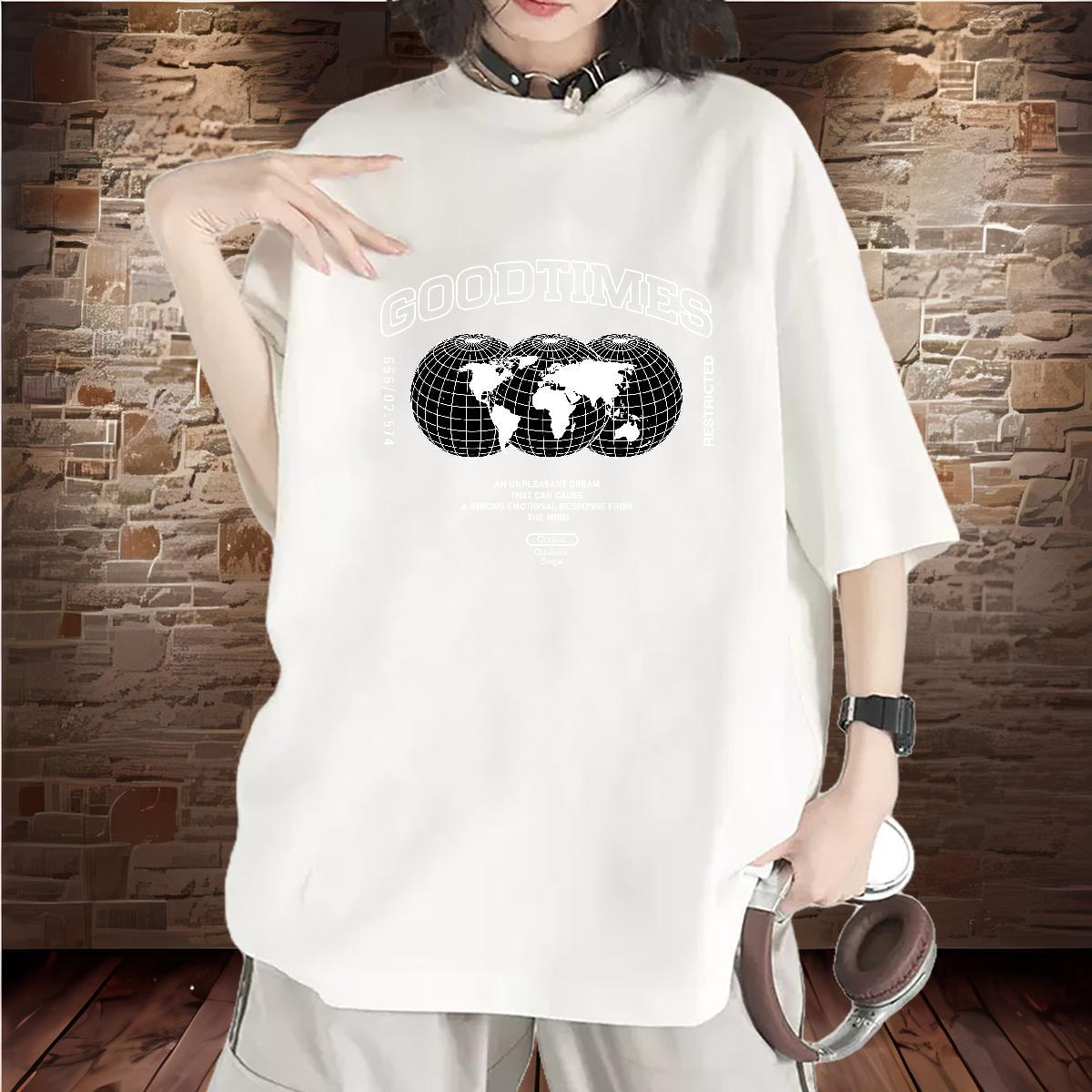 Loose Tshirt for Man Woman 230g Pure Cotton worldwide Street Wear T Shirt For Woman Breathable Soft Custom Print Oversized Polos