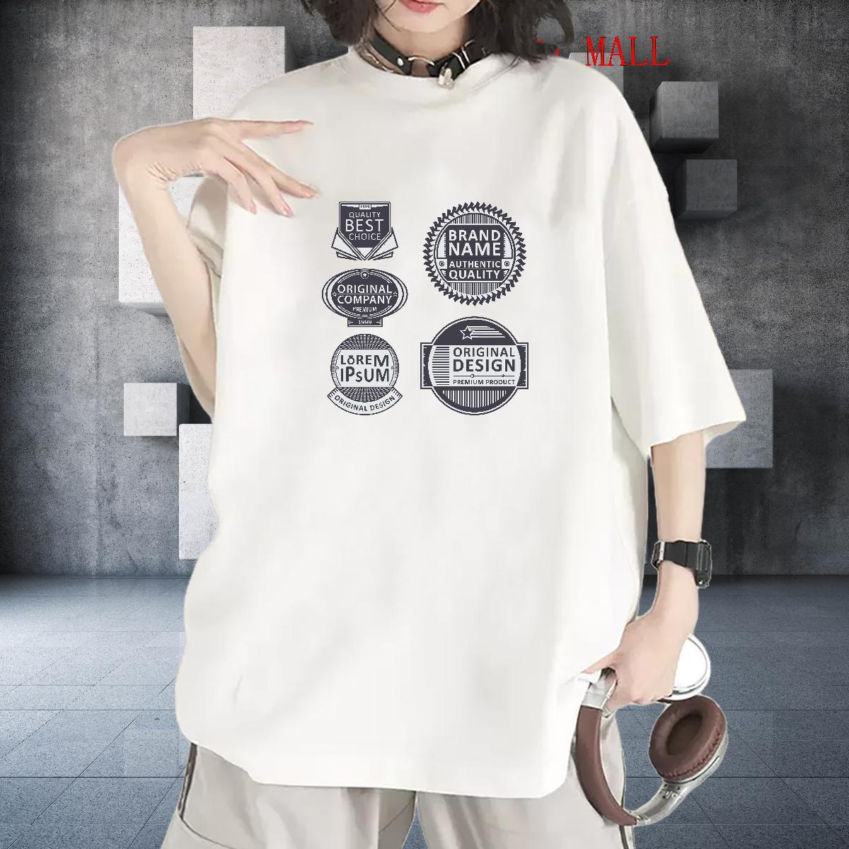 Unisex Lady T shirt 230g 100% Cotton letter Home Outdoor T-Shirts O Neck Short Sleeves Custom Printed Tops Shirt