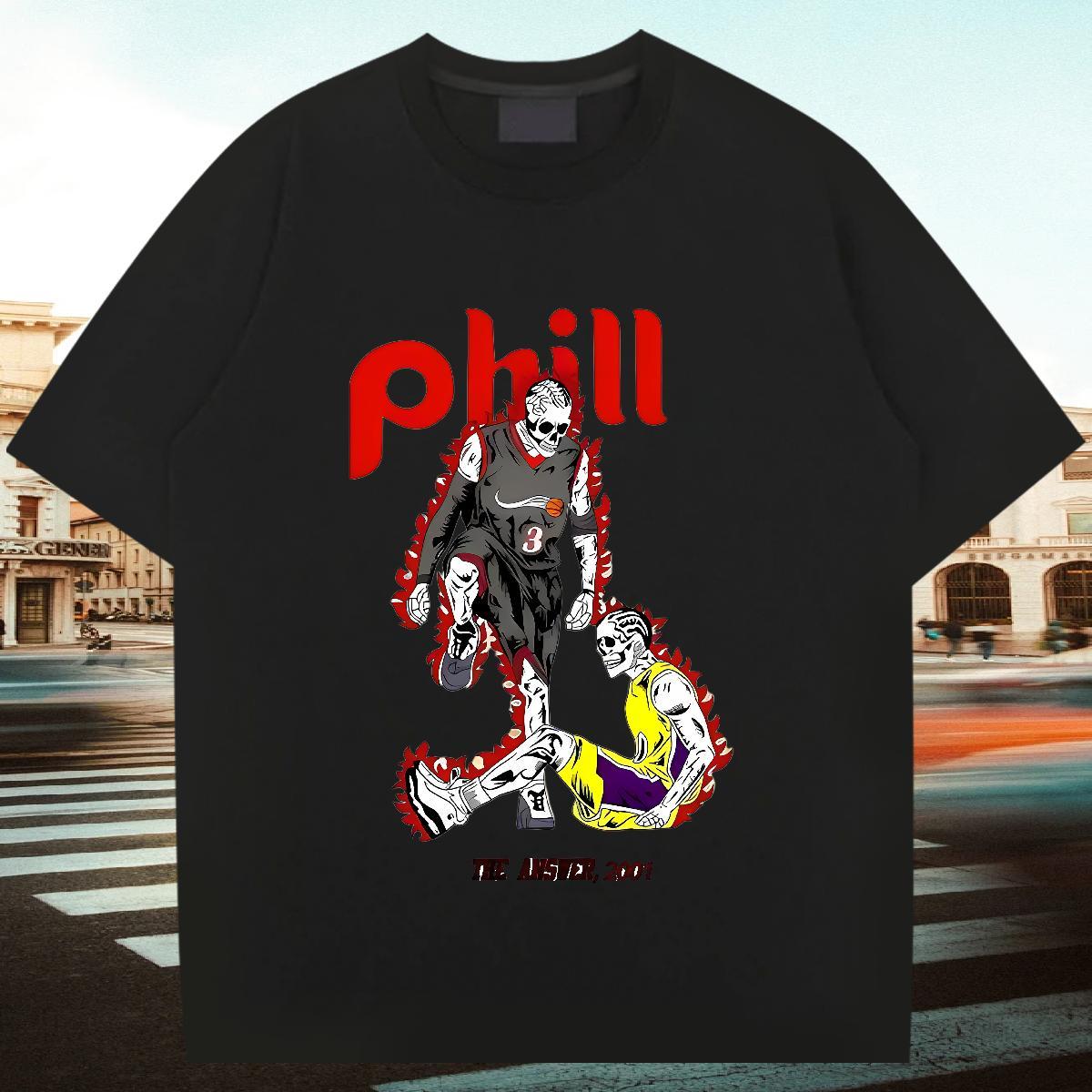Loose Fit T-Shirts for Men 230g Cotton skull Casual Daily Wear Anime Breathable Short Sleeve Tshirts Factory Direct Top Tees