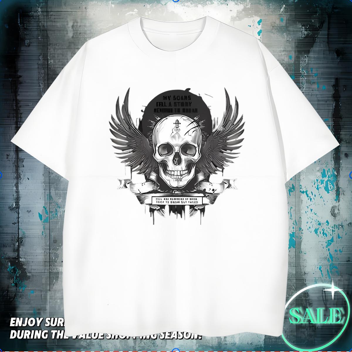 Brand T Shirts Men 230g Cotton halloween Outdoor Custom Anime Breathable Soft Men Tees Designer Tops