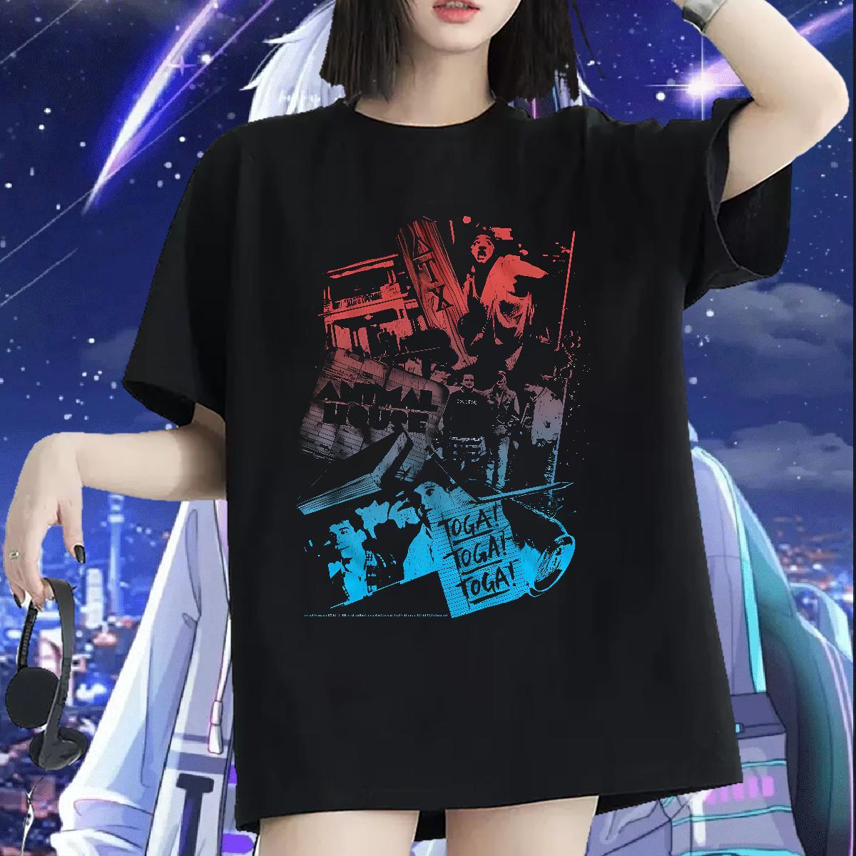 Designer Nice Lady T shirt 230g Pure Cotton scary Daily Wear T-Shirts Short sleeve Soft Cartoon Printing L-4XL Clothes Shirt