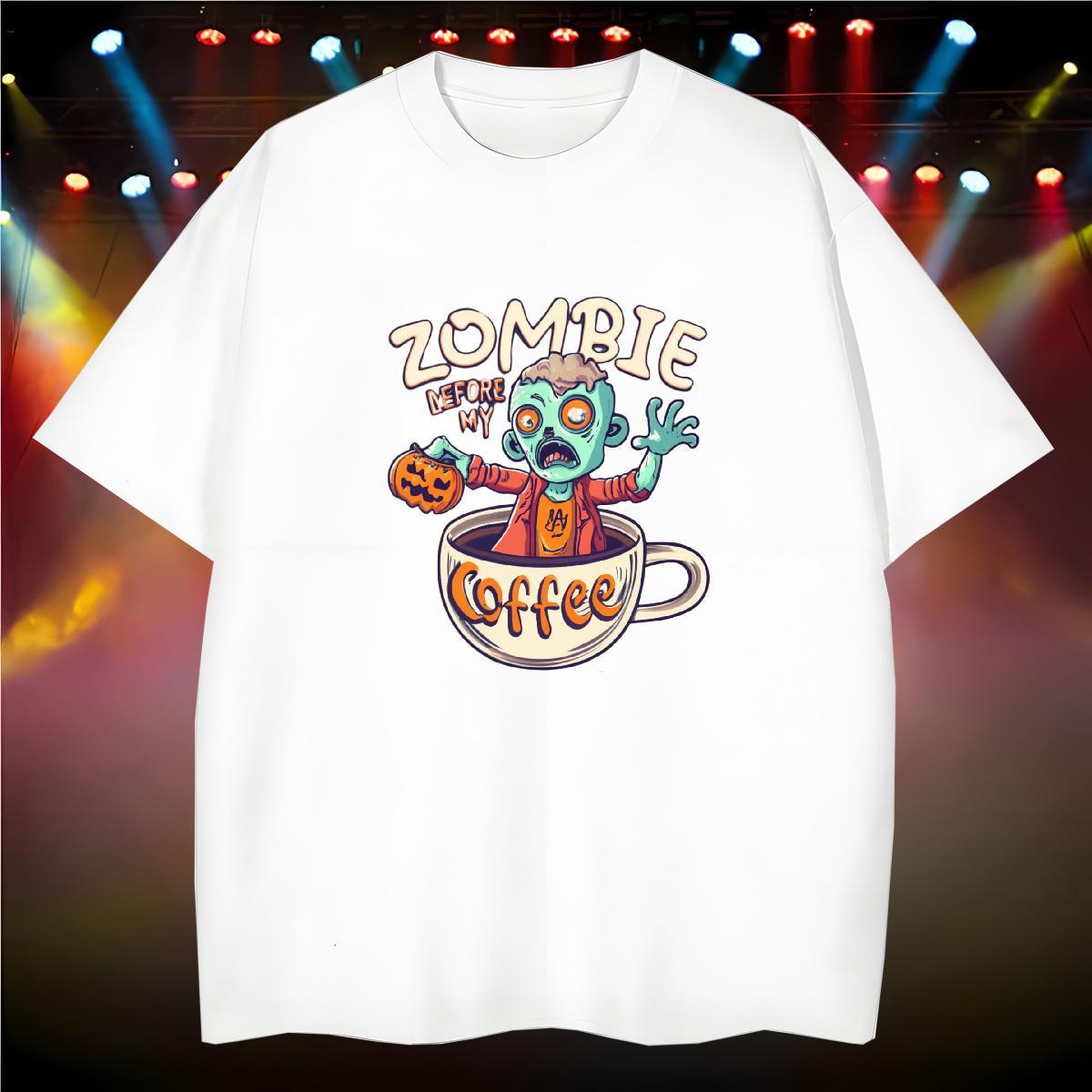 Brand Man T Shirts 100% Cotton 230g skull High Street Hip Hop Skull Crew Neck Breathable Tshirts Customized Tees