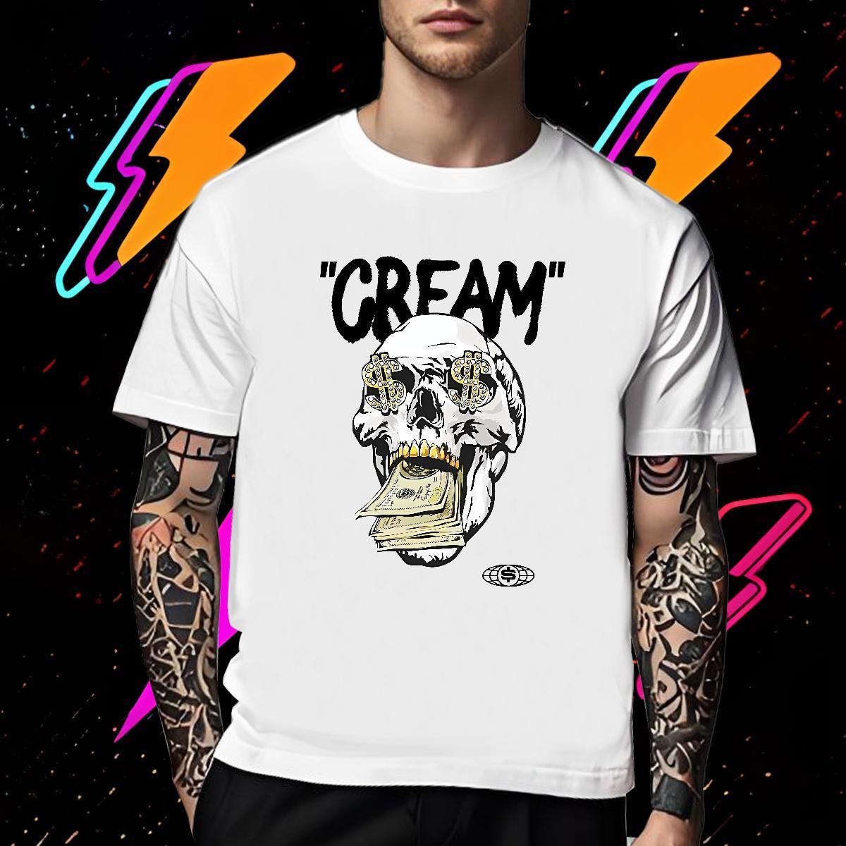 Wholesale Man T Shirts 100% Cotton 230g skull Anime Printing Street Plus Size Cartoon Short Sleeve Soft Men Tshirts Customized Top Tees