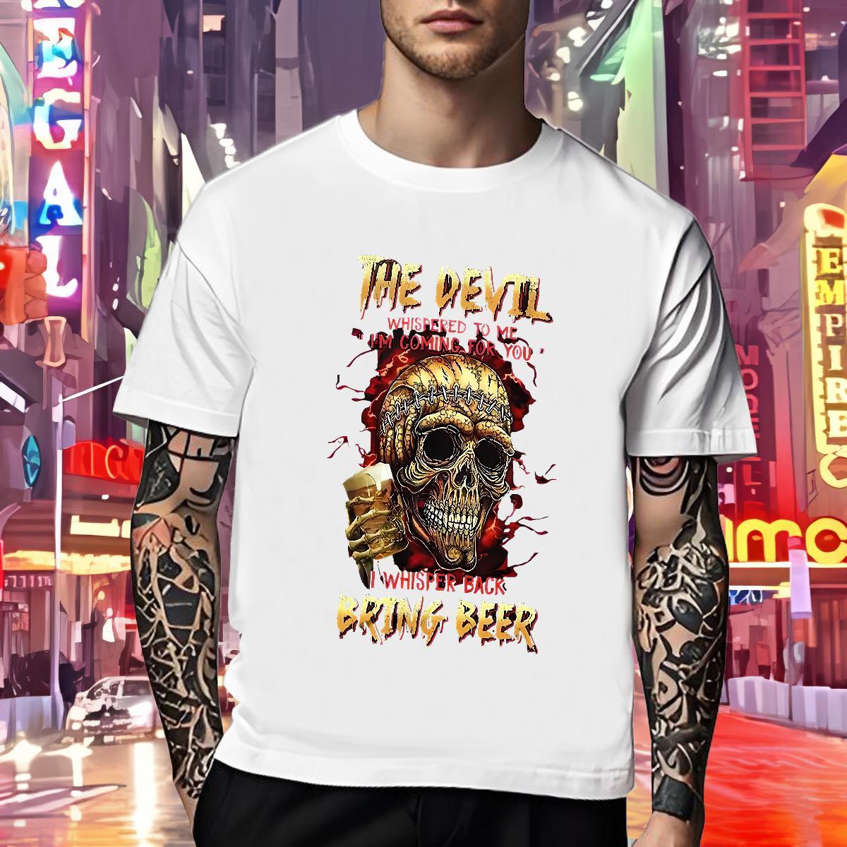 Cool Design T-Shirts 230g Pure Cotton skull Sport Cartoon Print O Neck Short Sleeves Men Tees Fashion Tshirts