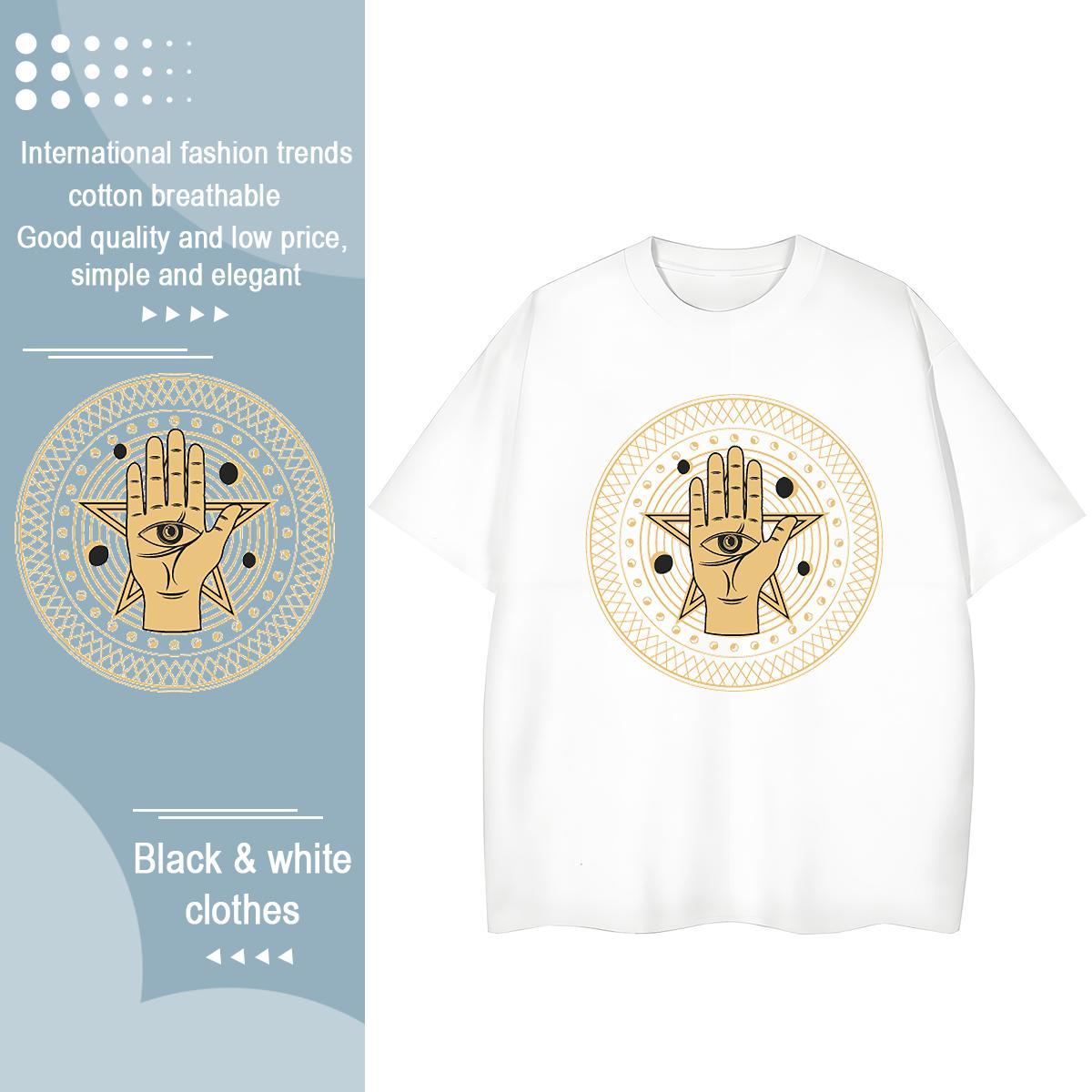 Soft Man T Shirts 230g Pure Cotton eyes Street Wear White Plus Size Breathable Men Tshirts Custom Tops