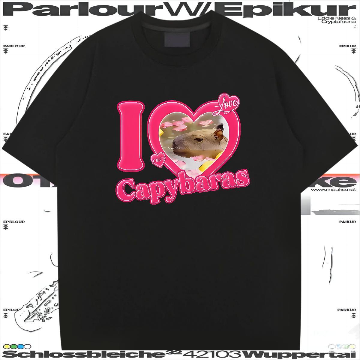 Free Shipping T-Shirts for Men 230g 100% Cotton letter High Street Hip Hop Custom Printing Breathable Crew Neck Tshirts Fashion Tops Tees