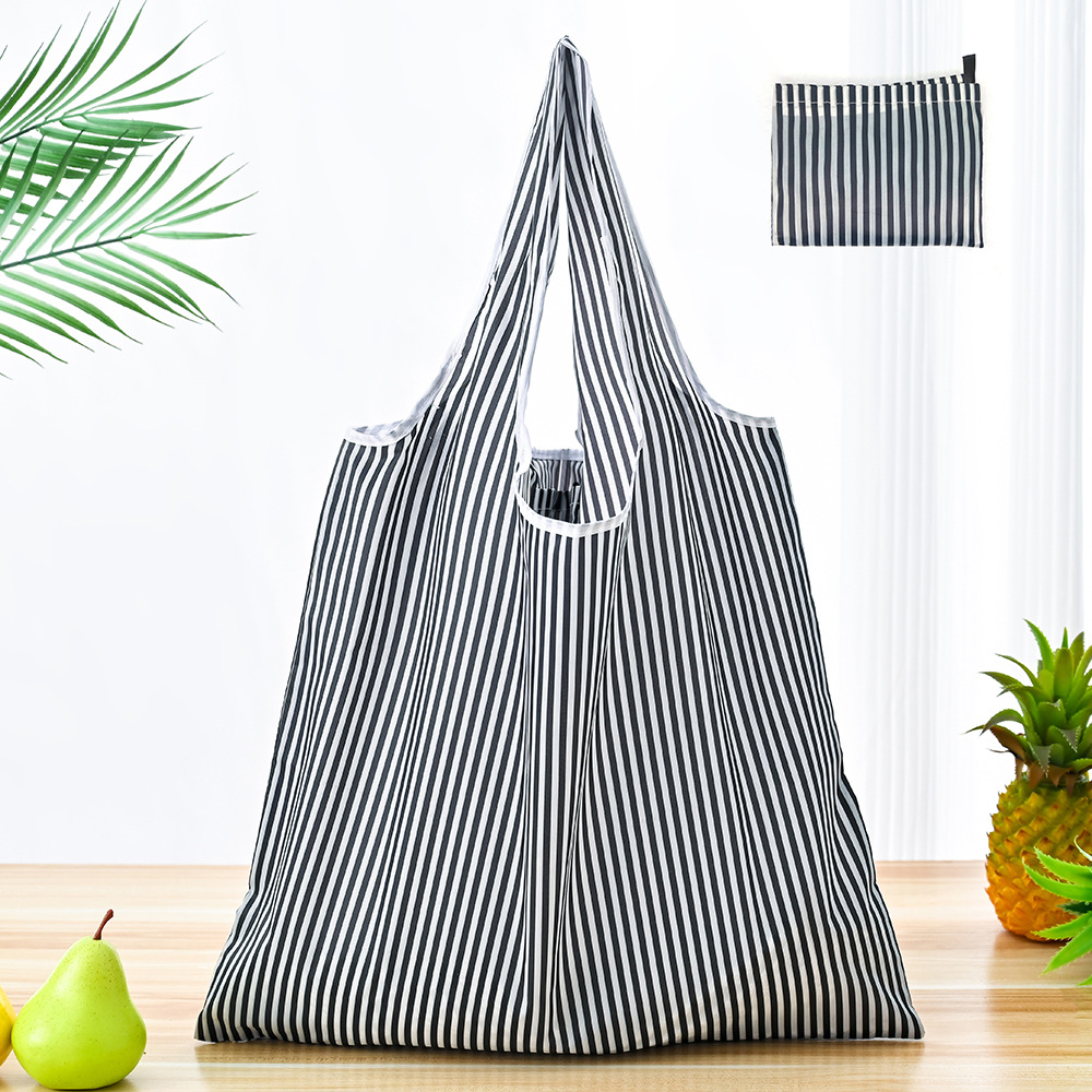 Large capacity folding shopping bag supermarket portable tote bag