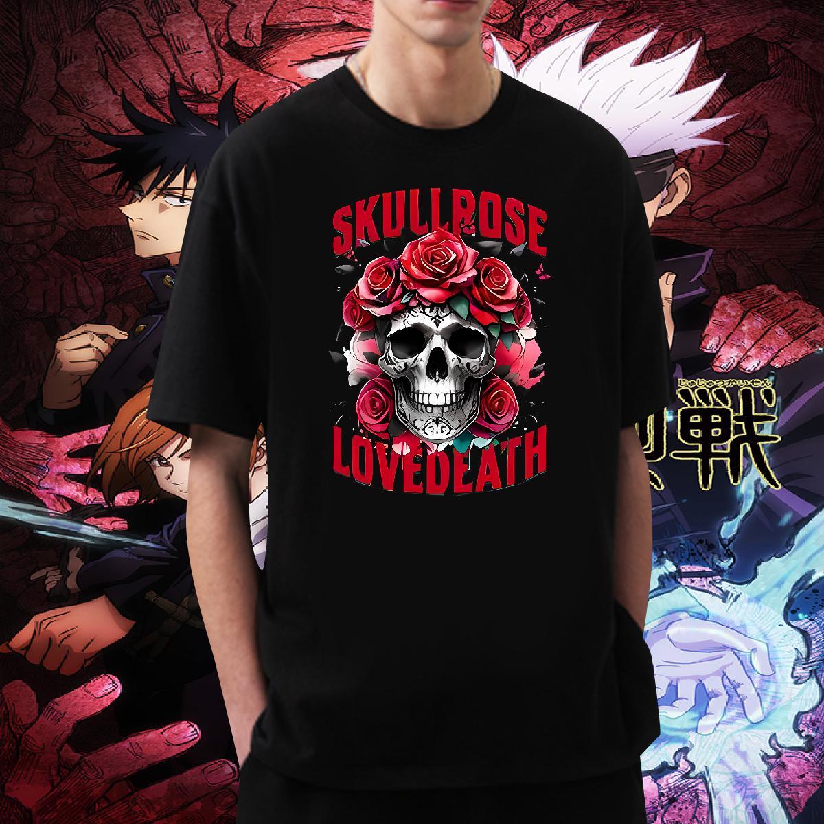Popular T shirt 230g 100% Cotton skull Beach Custom Big Size Breathable Short Sleeve Tshirt for Man Woman Classic Tops