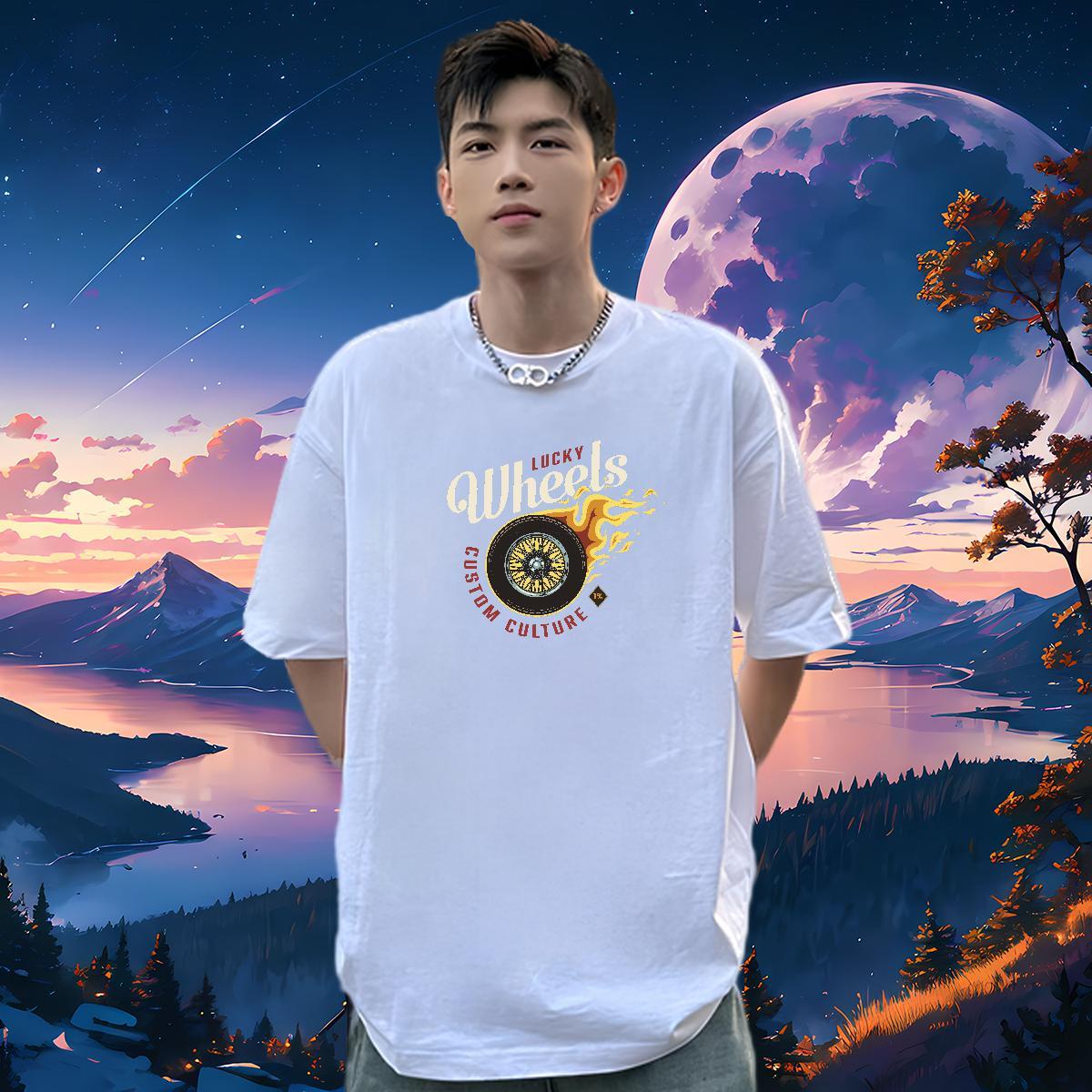 Comfortable Mens T Shirts 100% Cotton 230g tool Street Customized Breathable Soft Tshirt for Man Woman 2024 New Tees