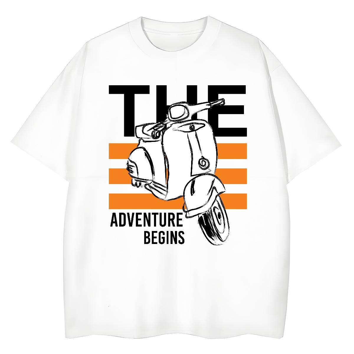 Wholesale T-Shirts for Men 230g Cotton Motorcycle Summer Casual Customized Breathable Soft Tshirts Fashion New Tops Tees
