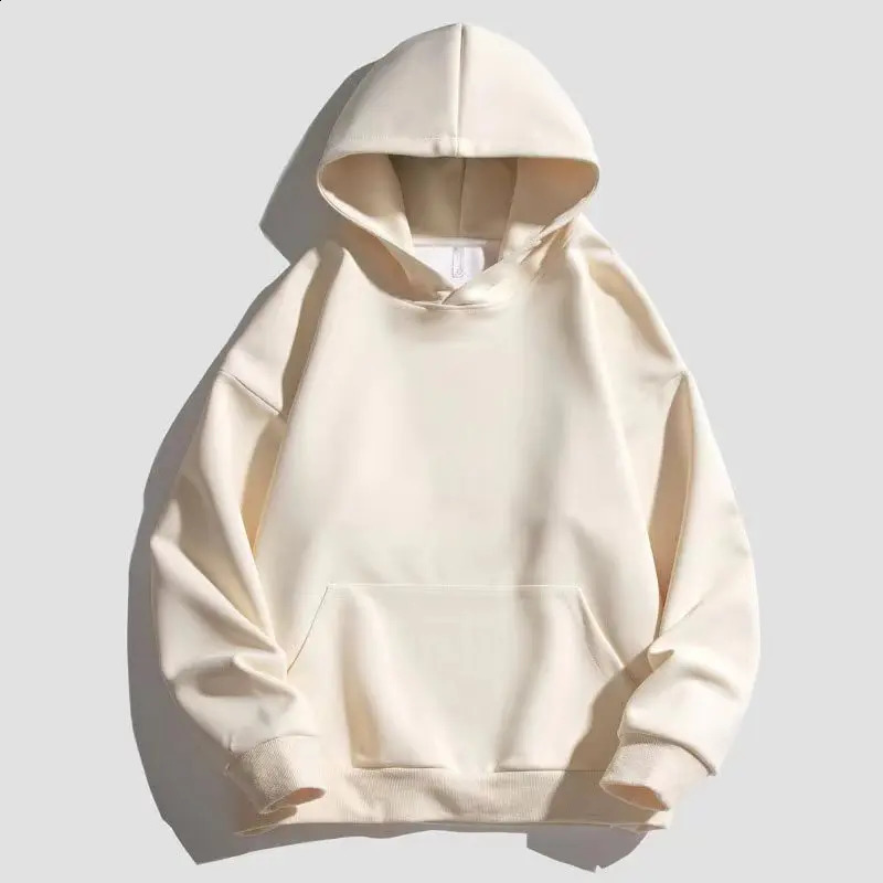 Y2K Solid Color Hoodies Outdoor Street Mens Womens Fashion Oversize Retro Casual Cotton Hooded hoodie the four seasons 240824